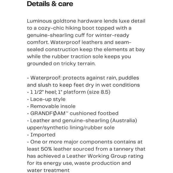 Cole Haan | Explore Upstate Waterproof Hiking Boots - Picture 10 of 11